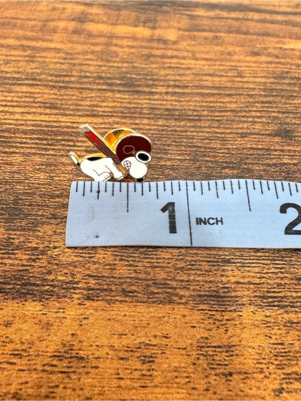 Vintage Enamel Snoopy Pilot Pin Tie Tac Hat Lapel Red Baron Flying Ace